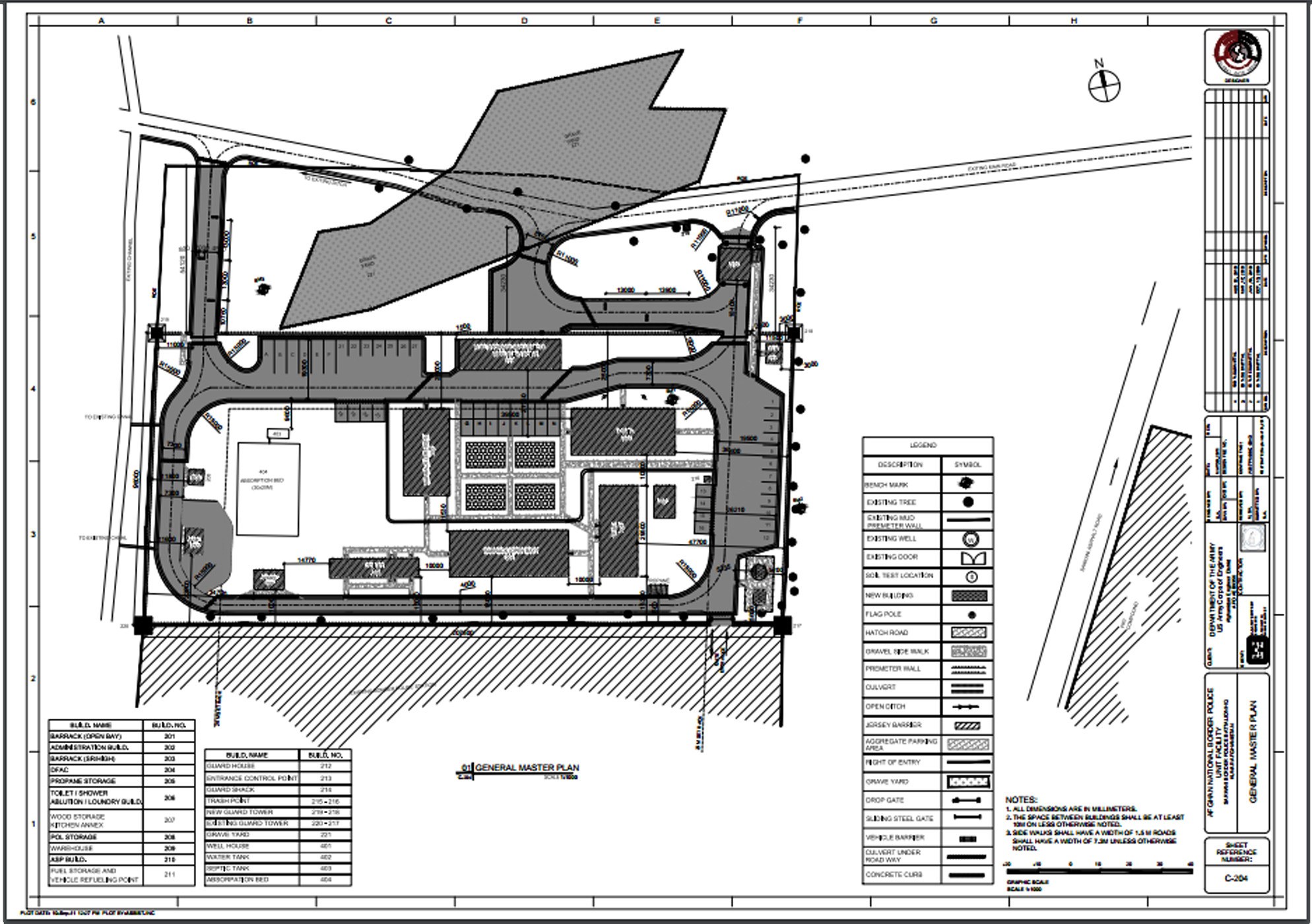 Location          :  KUNAR AFGHANISTAN.
Contract No.   : W917PM-09-C-0043 
Year:OCT 13, 2006
Service Type   : Geotechnical Investigation Survey – Design